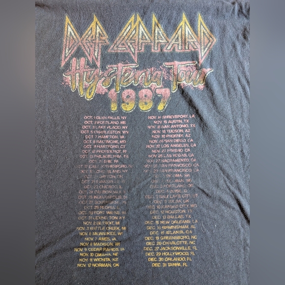 Def Leppard Graphic Tee - Navy - Picture 4 of 5